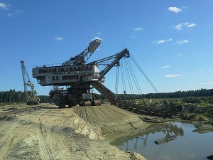 Многоковшовый карьерный экскаватор под Воскресенском